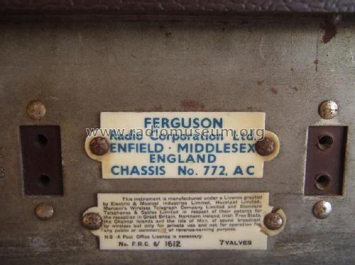 772 ; Ferguson Brand, (ID = 755422) Radio