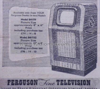 841T; Ferguson Brand, (ID = 1881851) Television