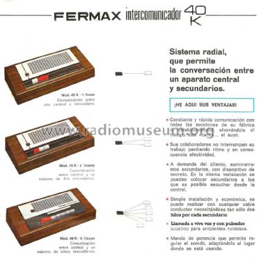 Interphone 40K ; Fermax Electrónica S (ID = 1947231) Misc