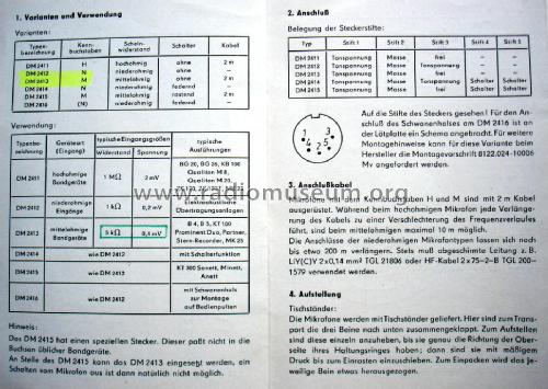DM2410; Fernmeldewerk (ID = 1983518) Mikrofon/TA