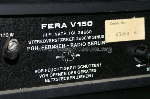 Fera V150; Fernseh-Radio Berlin (ID = 398582) Verst/Mix