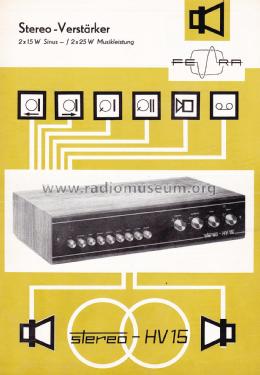 Stereo-Verstärker HV15; Fernseh-Radio Berlin (ID = 1981598) Ampl/Mixer