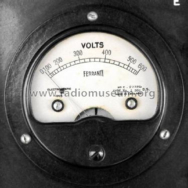 600 Volt meter A 501; Ferranti, GB (ID = 1903269) Ausrüstung