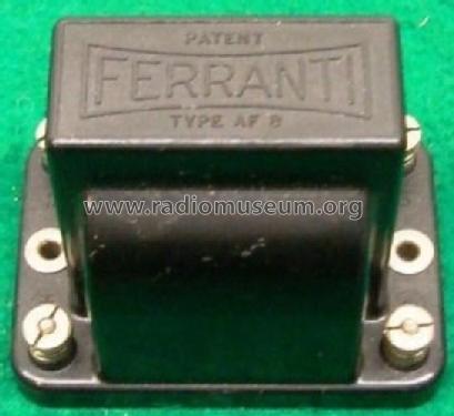 Audio Frequency Transformer AF8; Ferranti, GB (ID = 2169655) Radio part