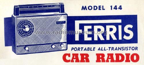 Seven Transistor Portable Car Radio M144 ; Ferris Bros. Pty Ltd (ID = 1401986) Radio