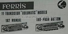 Volumatic 11 M189 ; Ferris Bros. Pty Ltd (ID = 1047205) Car Radio