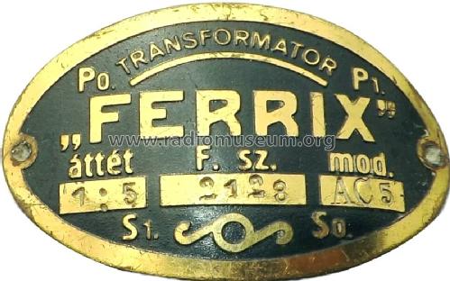 Transformateur AC5; Ferrix, Solor, (ID = 1645978) Radio part