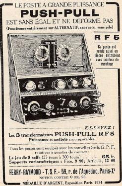 Poste à Grande Puissance RF5; Ferry, Raymond - Au (ID = 756106) Radio