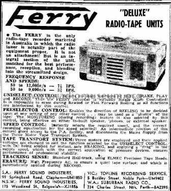 Deluxe Radio-Tape Unit M5; Ferry Sound (ID = 2279673) Misc