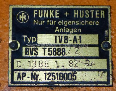 Sprechanlage für eigensichere Anlagen IV8-A1; FHF, Funke & Huster, (ID = 2428800) Ampl/Mixer