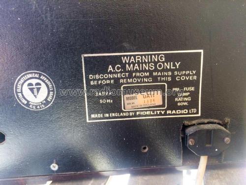 UA11 ; Fidelity Radio Co. (ID = 2930556) Radio