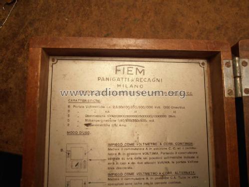 Analizzatore Universale - Analog Multimeter 135; FIEM Fabbrica (ID = 1442027) Equipment