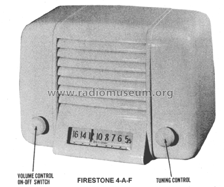 The Cameo 4-A-61 Code 332-8-137J2T; Firestone Tire & (ID = 1417141) Radio