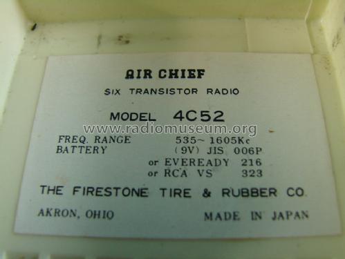 Air Chief 6 Transistor 4C52; Firestone Tire & (ID = 1469394) Radio