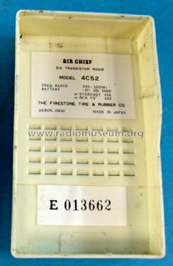 Air Chief 6 Transistor 4C52; Firestone Tire & (ID = 1469397) Radio
