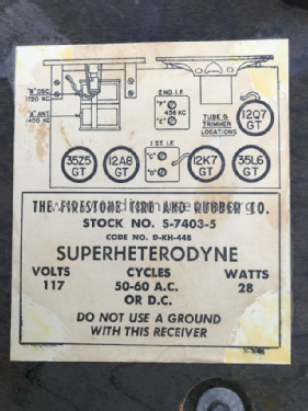 S7403-5 ; Firestone Tire & (ID = 3031964) Radio