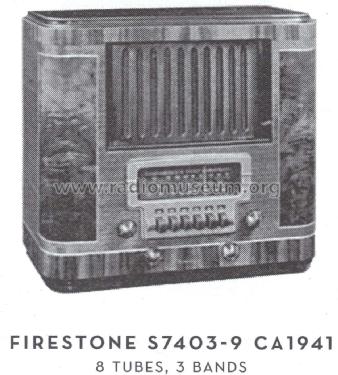 S7403-9 Code A-342; Firestone Tire & (ID = 1594332) Radio