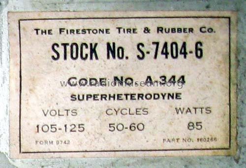 S-7404-6 ; Firestone Tire & (ID = 1265752) Radio