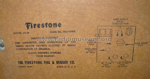 Transistor Portable 4-C-34; Firestone Tire & (ID = 2483389) Radio