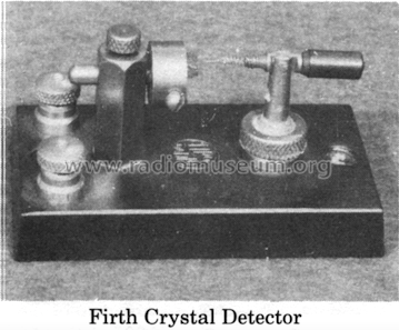 Stand Alone Crystal Detector ; Firth, John & Co. (ID = 2800852) Radio part