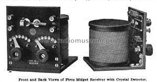 Midget Crystal Receiver ; Firth, John & Co. (ID = 1266166) Detektor