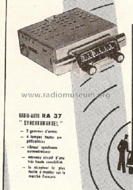 Synchromanuel RA37; Firvox; Paris (ID = 785124) Car Radio