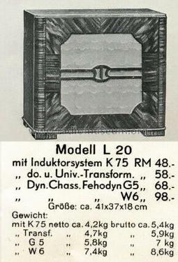 Lelaton L20; Fischer & Hartmann; (ID = 2568410) Altavoz-Au