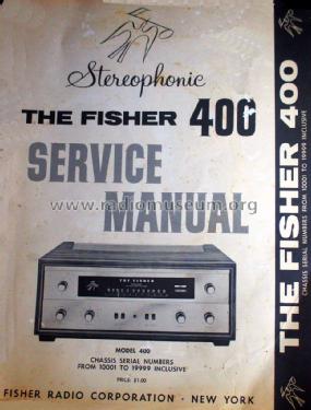 FM Multiplex Receiver 400; Fisher Radio; New (ID = 1629001) Radio
