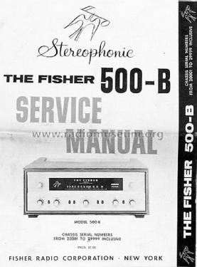 Wide-Band FM Multiplex Receiver 500-B; Fisher Radio; New (ID = 1607236) Radio