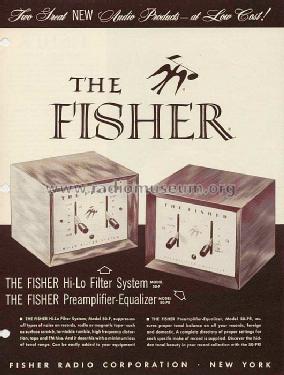 Hi-Lo Filter System 50-F; Fisher Radio; New (ID = 579838) Ampl/Mixer