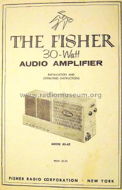 80-AZ; Fisher Radio; New (ID = 1630251) Verst/Mix