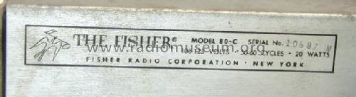 Master Audio Control 80-C; Fisher Radio; New (ID = 740102) Ampl/Mixer