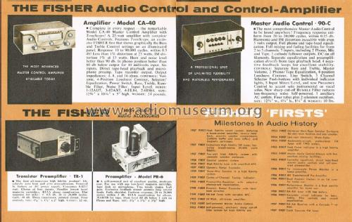 CA-40 ; Fisher Radio; New (ID = 2592443) Ampl/Mixer