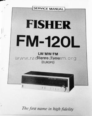 Stereo-Tuner FM-120L; Fisher Radio; New (ID = 3030549) Radio