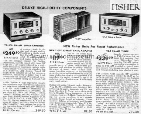 FM-90X ; Fisher Radio; New (ID = 1745382) Radio