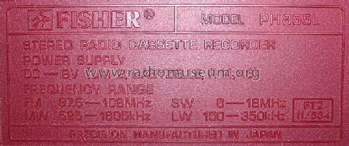 PF-855L ; Fisher Radio; New (ID = 611493) Radio