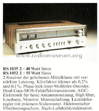 RS-1035; Fisher Radio; New (ID = 1593433) Radio