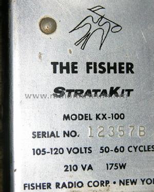 StrataKit Amplifier KX-100; Fisher Radio; New (ID = 1986885) Ampl/Mixer