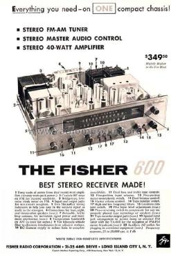 TA-600 ; Fisher Radio; New (ID = 2656299) Radio