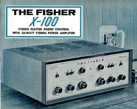 Stereo Master Control Amplifier X-100; Fisher Radio; New (ID = 579918) Ampl/Mixer