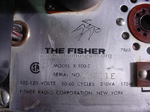 X-100C; Fisher Radio; New (ID = 1773060) Verst/Mix