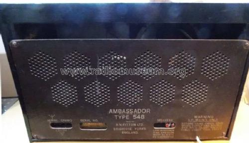 Ambassador 548 AC; Ambassador brand, R. (ID = 2327901) Radio