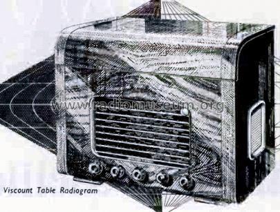 Ambassador Viscount III Table Radiogram ; Ambassador brand, R. (ID = 2942077) Radio