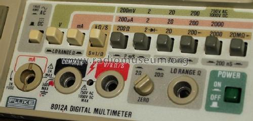 Digital Multimeter 8012A; Fluke, John, Mfg. Co (ID = 915504) Equipment