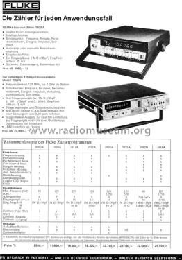 Multi Counter 1911A; Fluke, John, Mfg. Co (ID = 1013604) Equipment