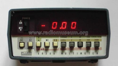 Digital Multimeter 8030A; Fluke, John, Mfg. Co (ID = 995184) Equipment