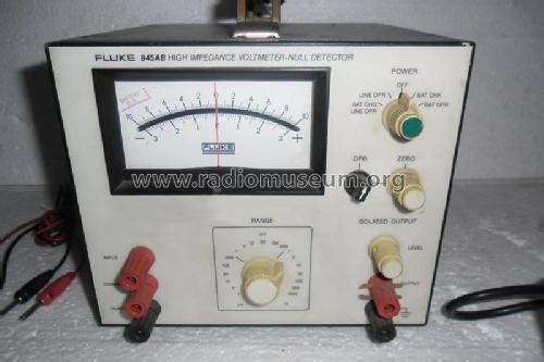 Null Detektor / Meter 845AB; Fluke, John, Mfg. Co (ID = 1418185) Equipment