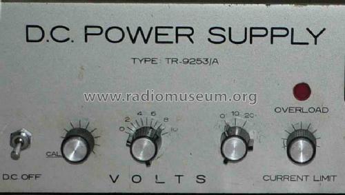 DC Power Supply TR-9253/A; Fok-Gyem Szövetkezet (ID = 1610108) Equipment