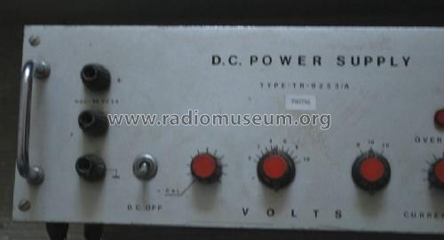 DC Power Supply TR-9253/A; Fok-Gyem Szövetkezet (ID = 1675835) Equipment