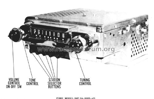 1MF Ch= 1A-18805-A2; Ford Motor Co. (ID = 1848571) Car Radio